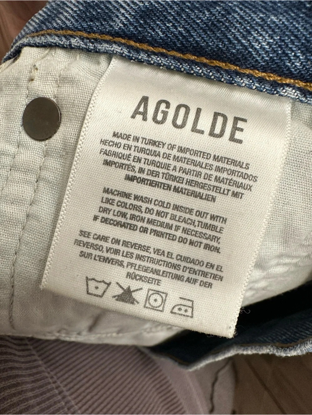 Agolde Parker Denim Shorts